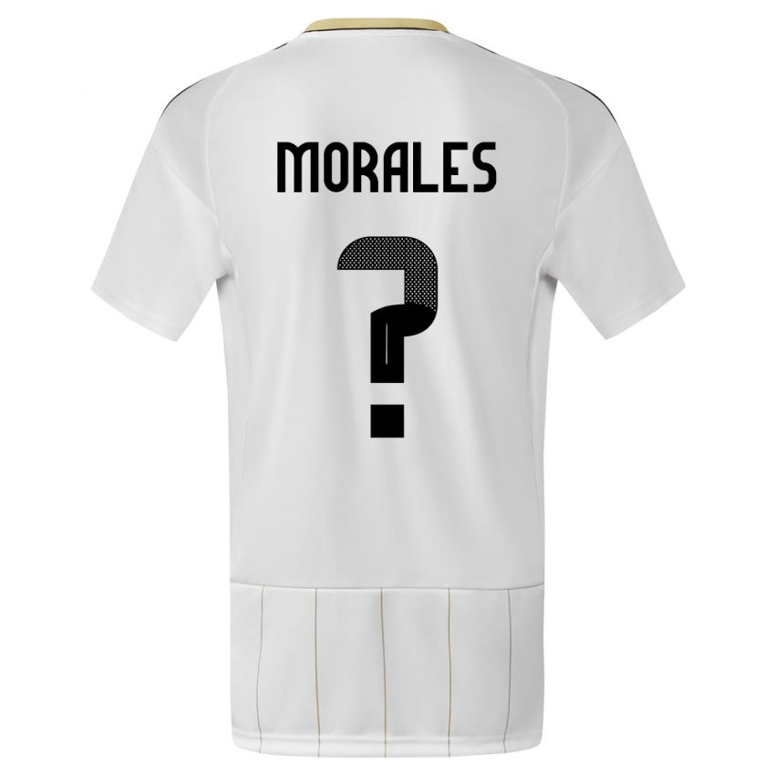 Hombre Camiseta Costa Rica Bryan Morales #0 Blanco 2ª Equipación 24-26 La Camisa Perú