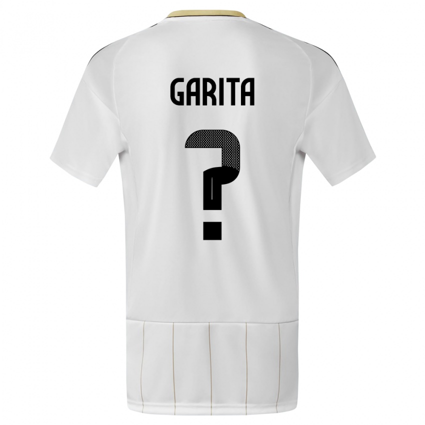 Hombre Camiseta Costa Rica Emmanuel Garita #0 Blanco 2ª Equipación 24-26 La Camisa Perú