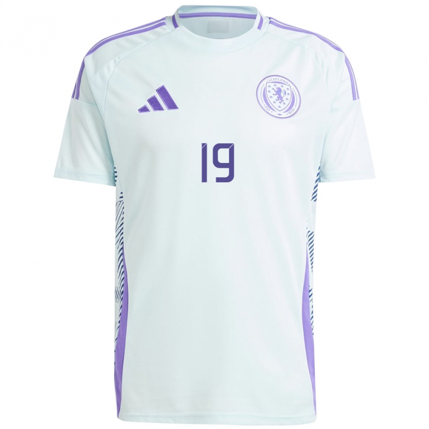 Hombre Camiseta Escocia Rory Macleod #19 Azul Menta Claro 2ª Equipación 24-26 La Camisa Perú