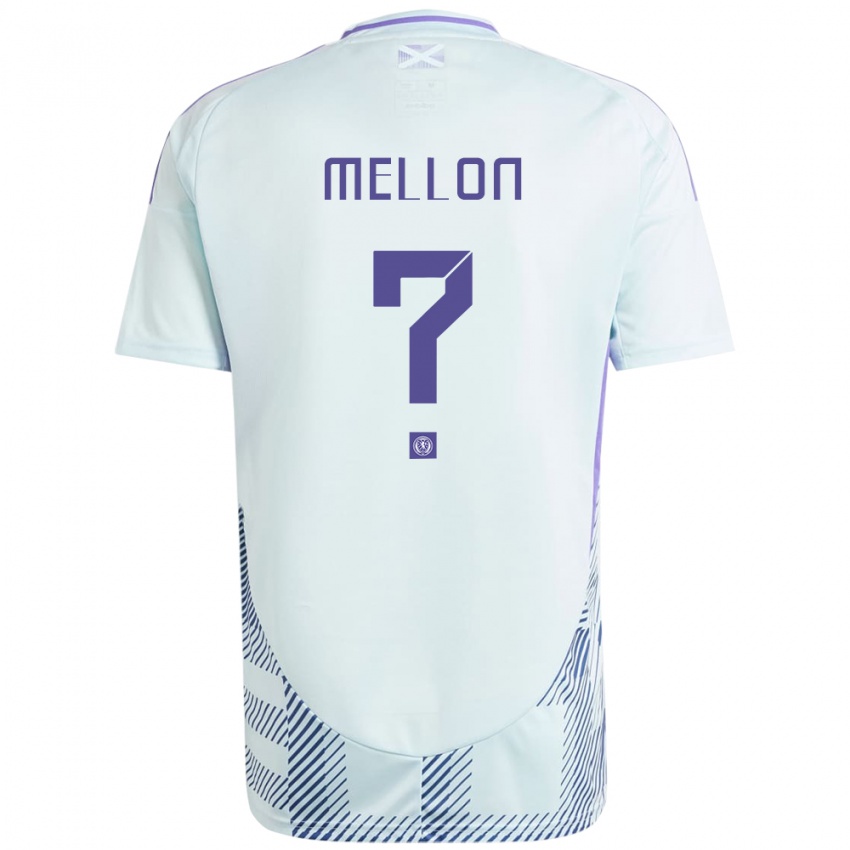 Hombre Camiseta Escocia Michael Mellon #0 Azul Menta Claro 2ª Equipación 24-26 La Camisa Perú