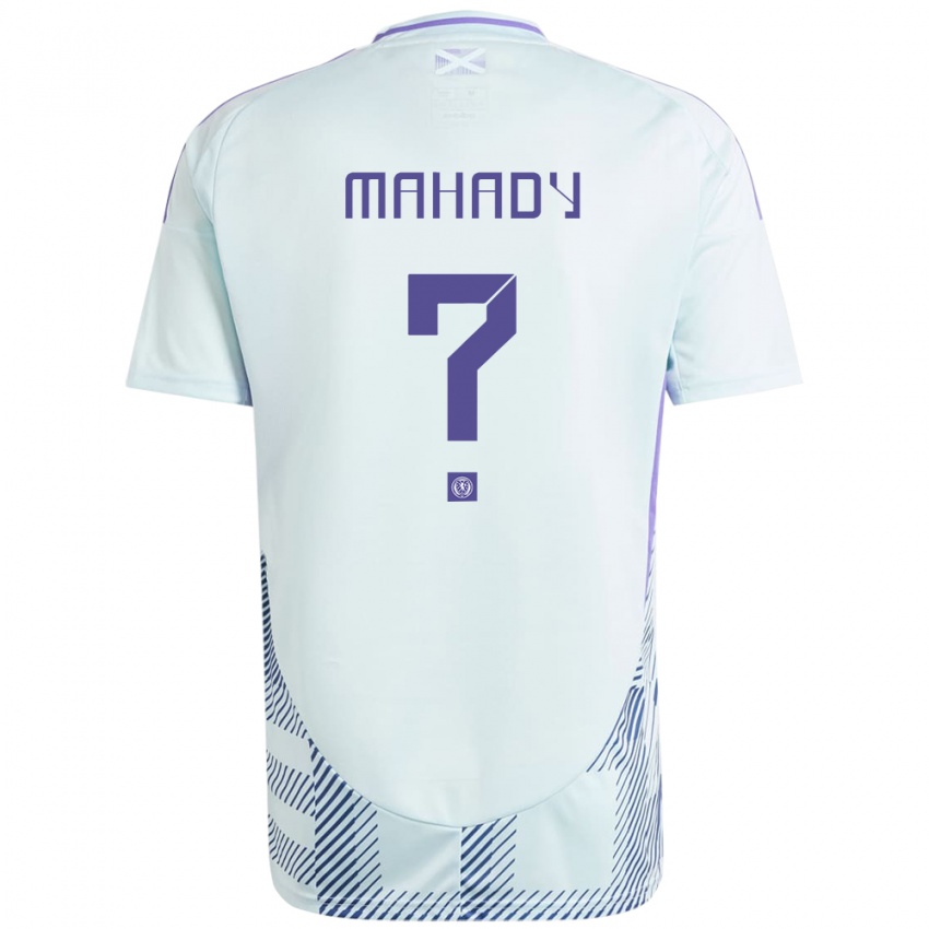 Hombre Camiseta Escocia Rory Mahady #0 Azul Menta Claro 2ª Equipación 24-26 La Camisa Perú