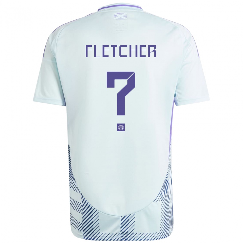 Hombre Camiseta Escocia Tyler Fletcher #0 Azul Menta Claro 2ª Equipación 24-26 La Camisa Perú