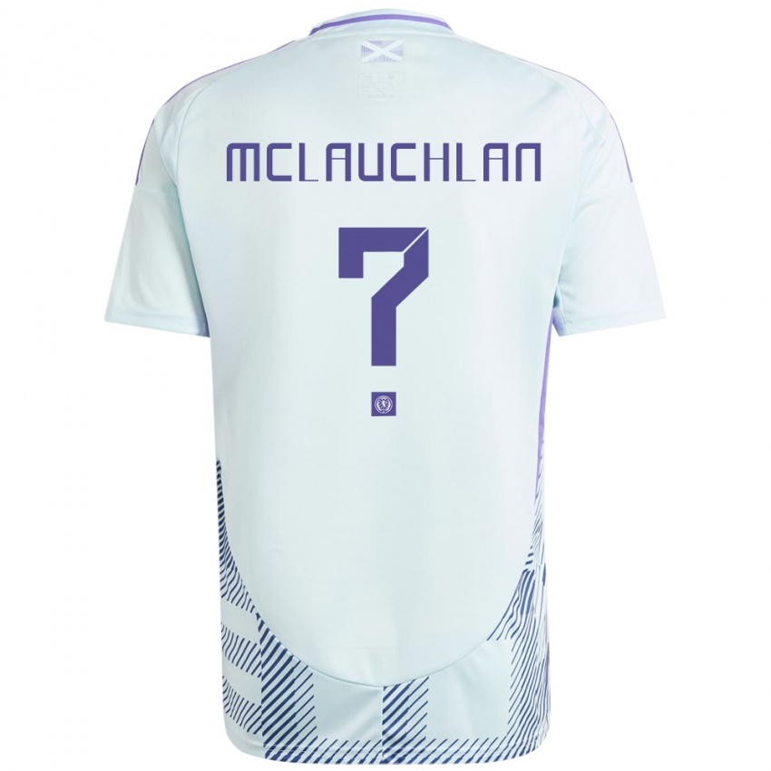 Hombre Camiseta Escocia Rachel Mclauchlan #0 Azul Menta Claro 2ª Equipación 24-26 La Camisa Perú