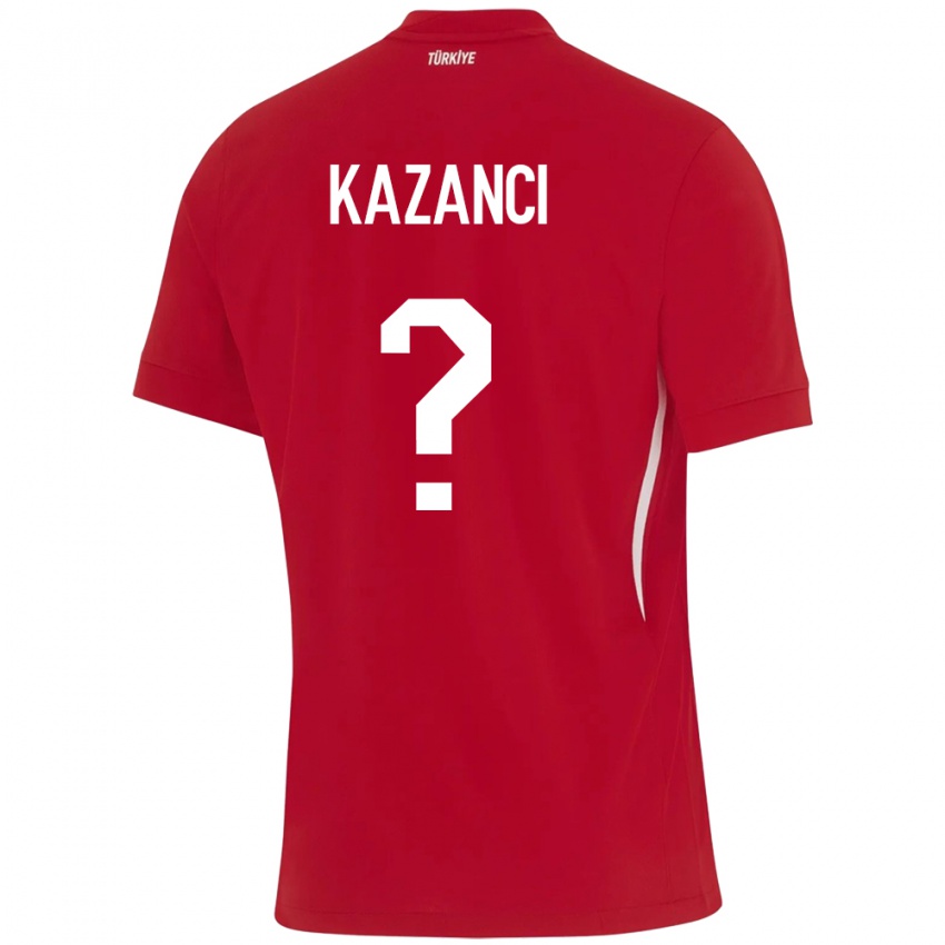 Hombre Camiseta Turquía Şant Kazancı #0 Rojo 2ª Equipación 24-26 La Camisa Perú