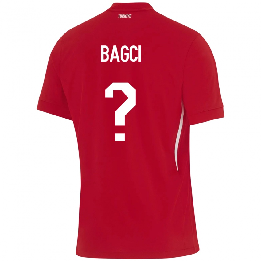 Hombre Camiseta Turquía Elyas Bagci #0 Rojo 2ª Equipación 24-26 La Camisa Perú