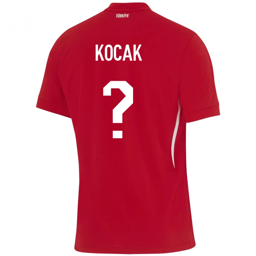 Hombre Camiseta Turquía Furkan Koçak #0 Rojo 2ª Equipación 24-26 La Camisa Perú