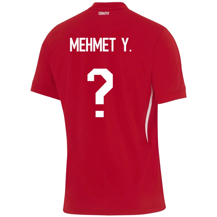 Hombre Camiseta Turquía Mehmet Yildirim #0 Rojo 2ª Equipación 24-26 La Camisa Perú