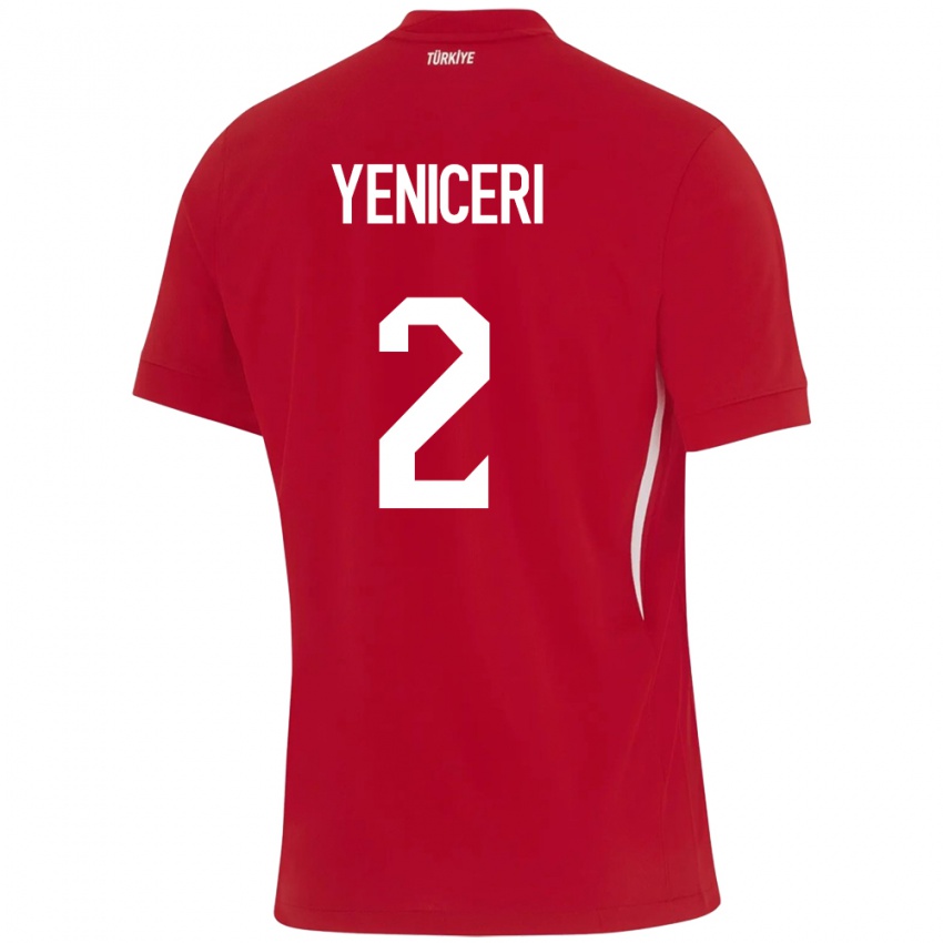 Hombre Camiseta Turquía Berna Yeniçeri #2 Rojo 2ª Equipación 24-26 La Camisa Perú