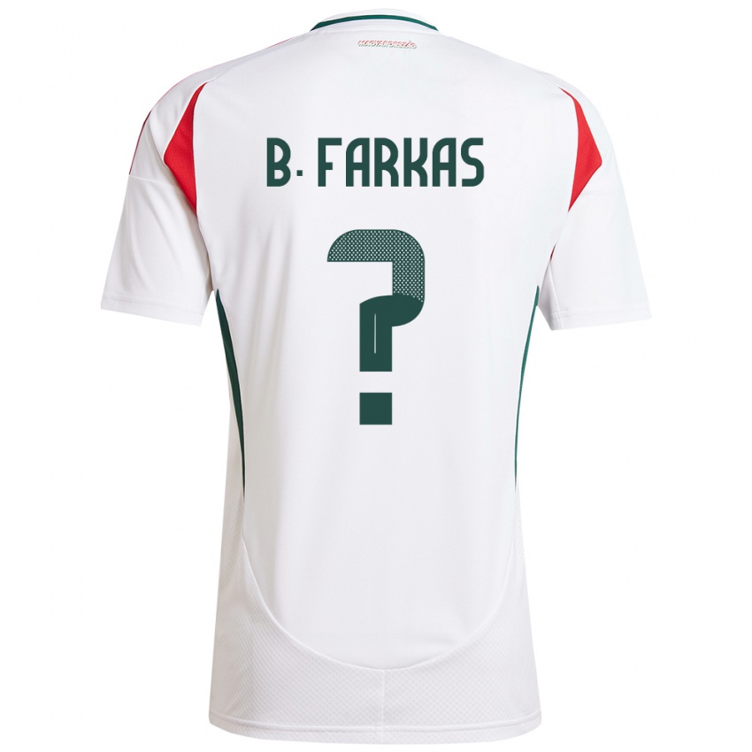 Hombre Camiseta Hungría Bendegúz Farkas #0 Blanco 2ª Equipación 24-26 La Camisa Perú