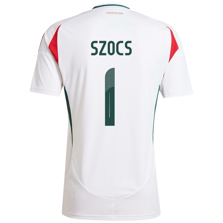 Hombre Camiseta Hungría Réka Szőcs #1 Blanco 2ª Equipación 24-26 La Camisa Perú