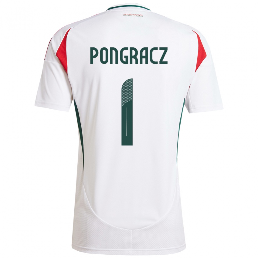 Hombre Camiseta Hungría Agness Pongracz #1 Blanco 2ª Equipación 24-26 La Camisa Perú