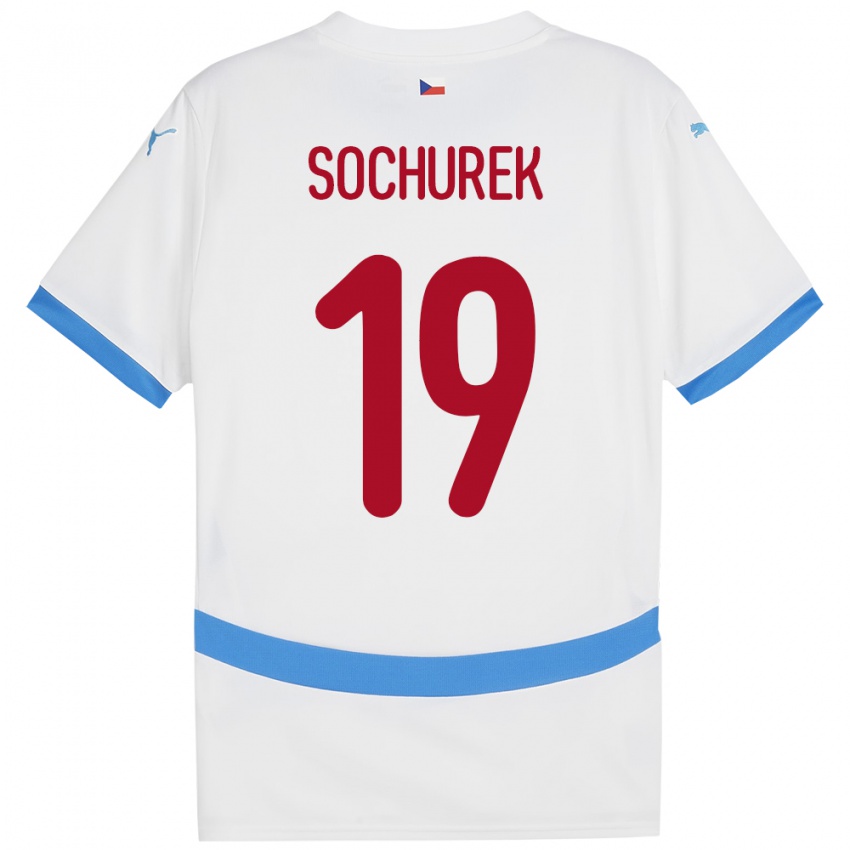 Hombre Camiseta Chequia Hugo Sochurek #19 Blanco 2ª Equipación 24-26 La Camisa Perú