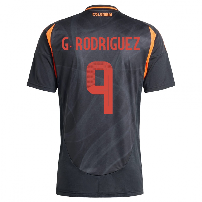 Hombre Camiseta Colombia Gabriela Rodríguez #9 Negro 2ª Equipación 24-26 La Camisa Perú