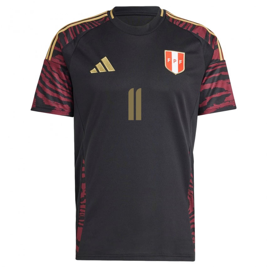 Hombre Camiseta Perú Xioczana Canales #11 Negro 2ª Equipación 24-26 La Camisa Perú