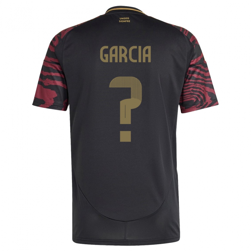 Hombre Camiseta Perú Gian García #0 Negro 2ª Equipación 24-26 La Camisa Perú