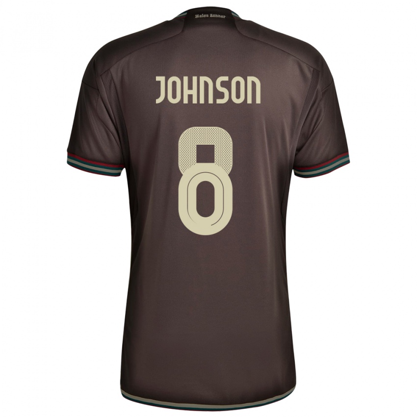 Hombre Camiseta Jamaica Daniel Johnson #8 Marrón Noche 2ª Equipación 24-26 La Camisa Perú