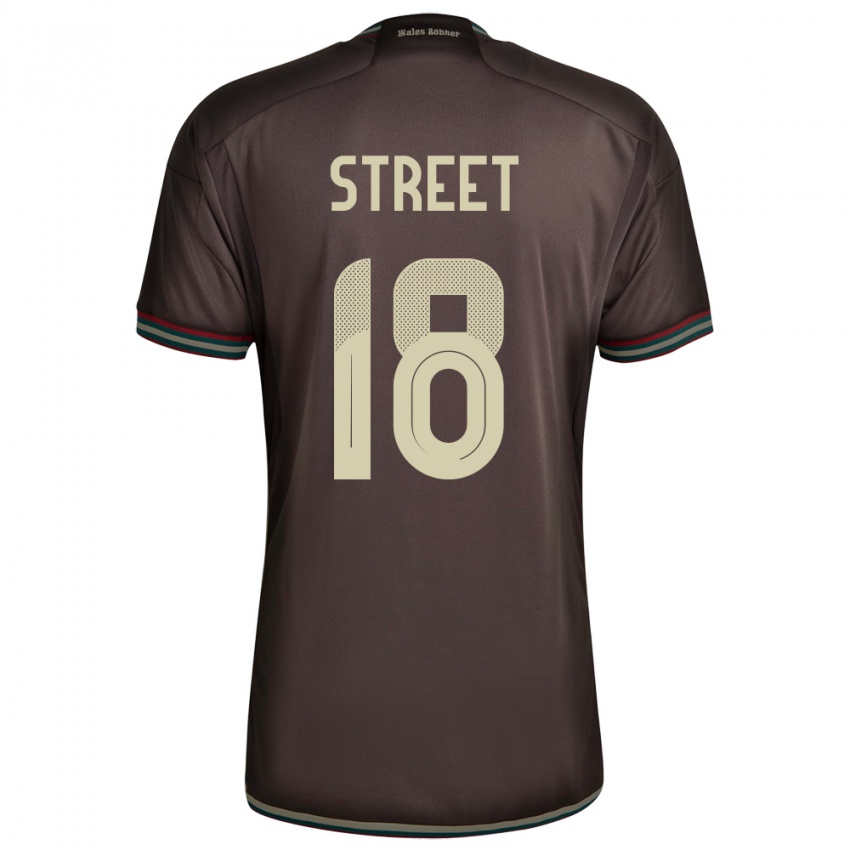 Hombre Camiseta Jamaica Sydnie Street #18 Marrón Noche 2ª Equipación 24-26 La Camisa Perú