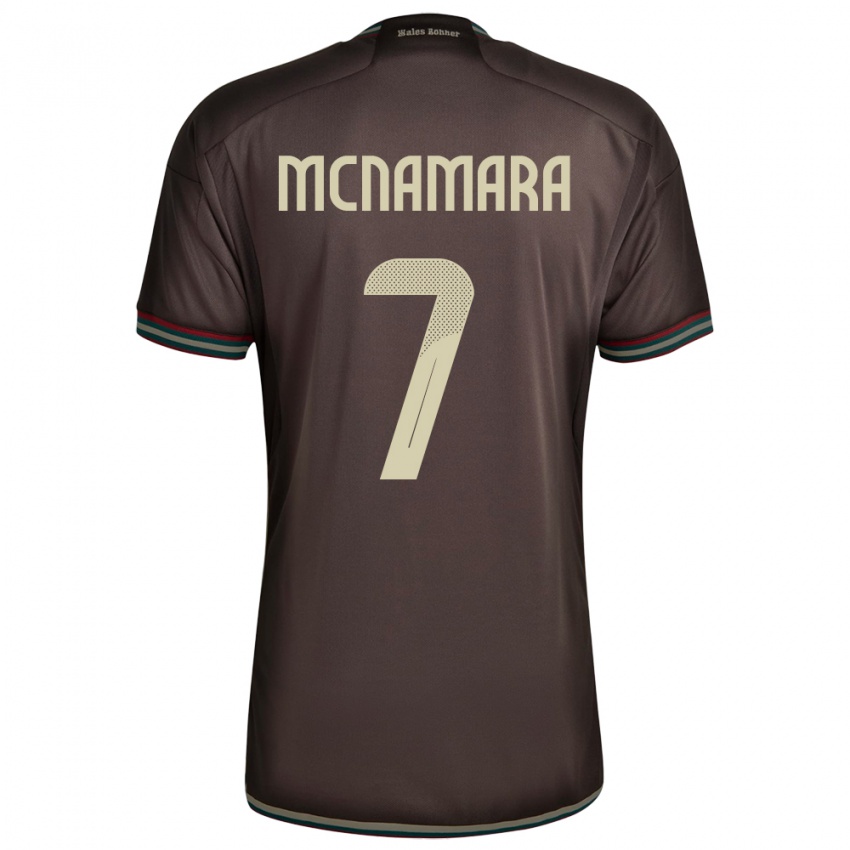 Hombre Camiseta Jamaica Peyton Mcnamara #7 Marrón Noche 2ª Equipación 24-26 La Camisa Perú