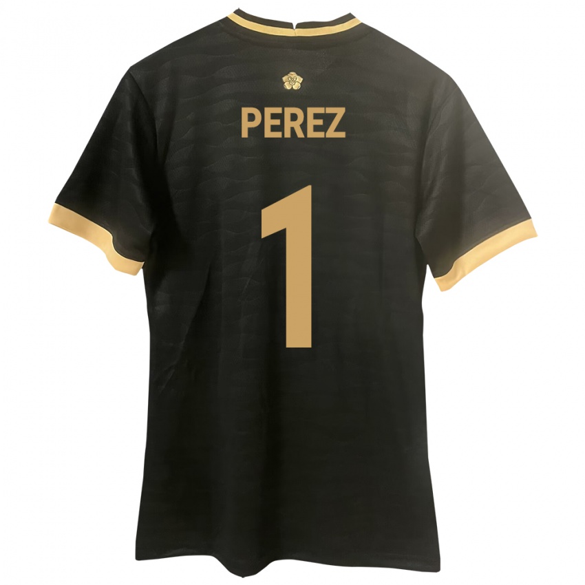 Hombre Camiseta Panamá Miguel Pérez #1 Negro 2ª Equipación 24-26 La Camisa Perú