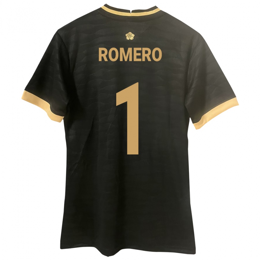 Hombre Camiseta Panamá Manuel Romero #1 Negro 2ª Equipación 24-26 La Camisa Perú