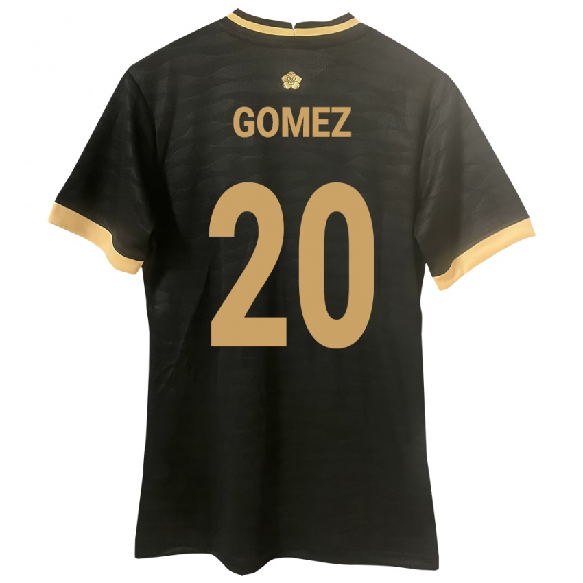 Hombre Camiseta Panamá Ernesto Gómez #20 Negro 2ª Equipación 24-26 La Camisa Perú