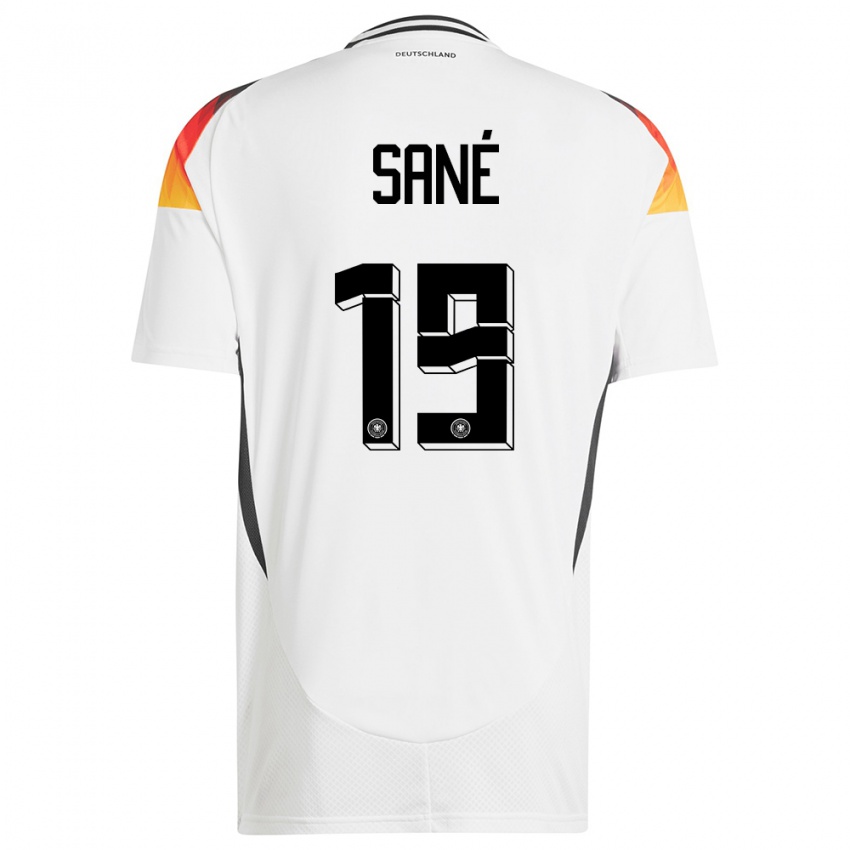 Mujer Camiseta Alemania Leroy Sane #19 Blanco 1ª Equipación 24-26 La Camisa Perú