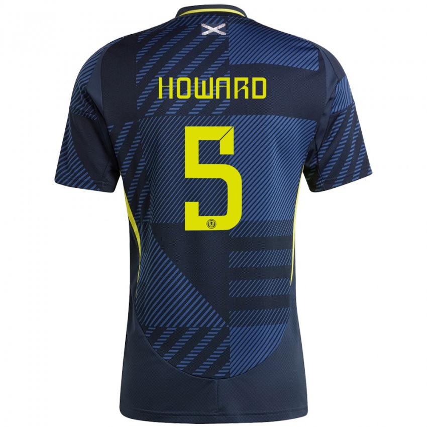 Mujer Camiseta Escocia Sophie Howard #5 Azul Oscuro 1ª Equipación 24-26 La Camisa Perú