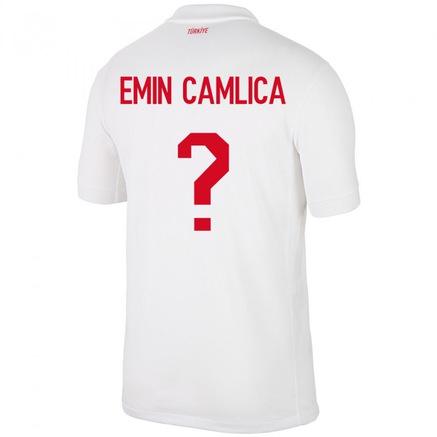 Mujer Camiseta Turquía Muhammed Emin Çamlıca #0 Blanco 1ª Equipación 24-26 La Camisa Perú