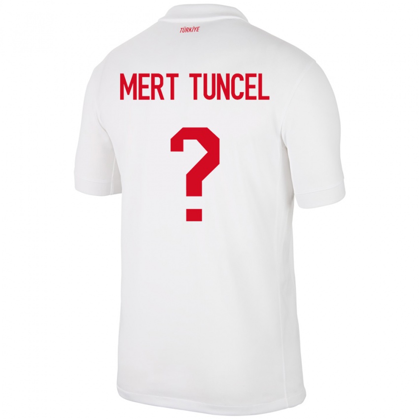 Mujer Camiseta Turquía Hasan Mert Tuncel #0 Blanco 1ª Equipación 24-26 La Camisa Perú