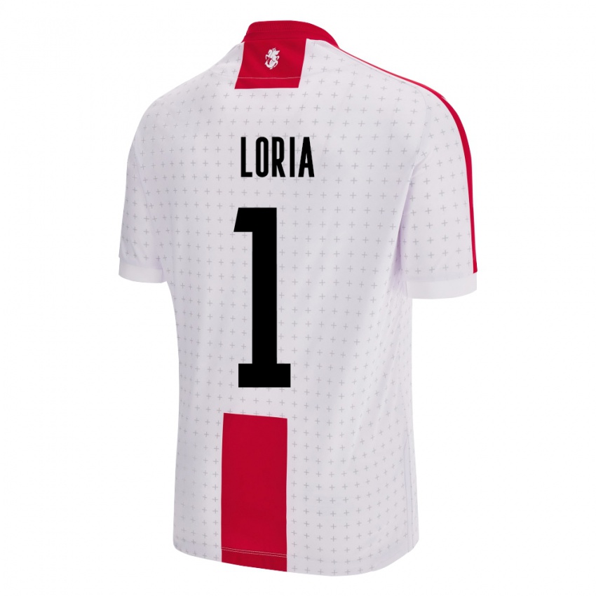 Mujer Camiseta Georgia Giorgi Loria #1 Blanco 1ª Equipación 24-26 La Camisa Perú
