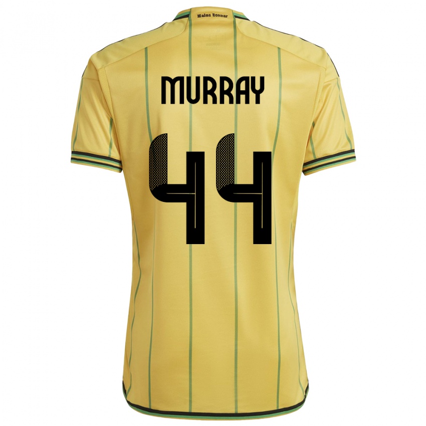Mujer Camiseta Jamaica Satara Murray #44 Amarillo 1ª Equipación 24-26 La Camisa Perú