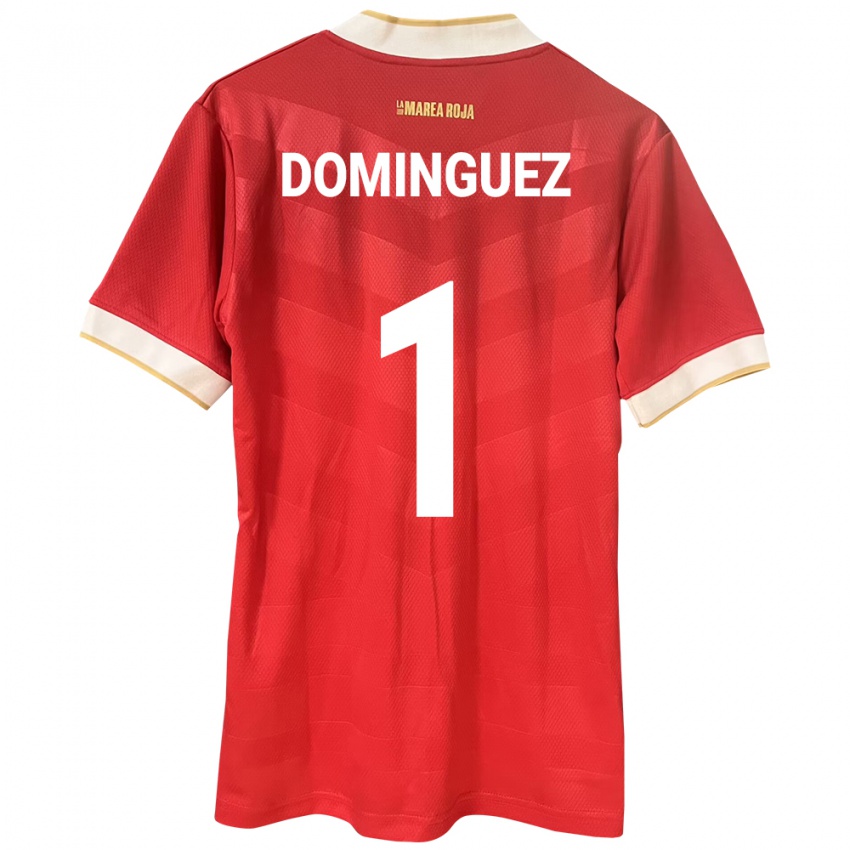 Mujer Camiseta Panamá Valeska Domínguez #1 Rojo 1ª Equipación 24-26 La Camisa Perú