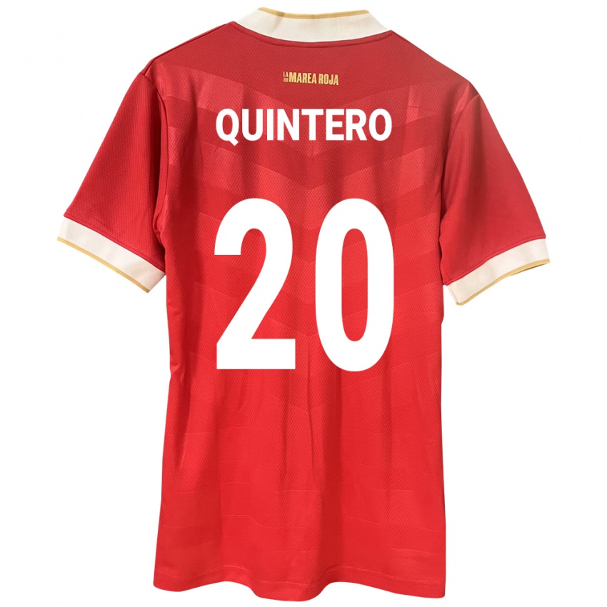 Mujer Camiseta Panamá Aldrith Quintero #20 Rojo 1ª Equipación 24-26 La Camisa Perú