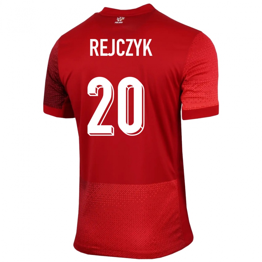 Mujer Camiseta Polonia Filip Rejczyk #20 Rojo 2ª Equipación 24-26 La Camisa Perú