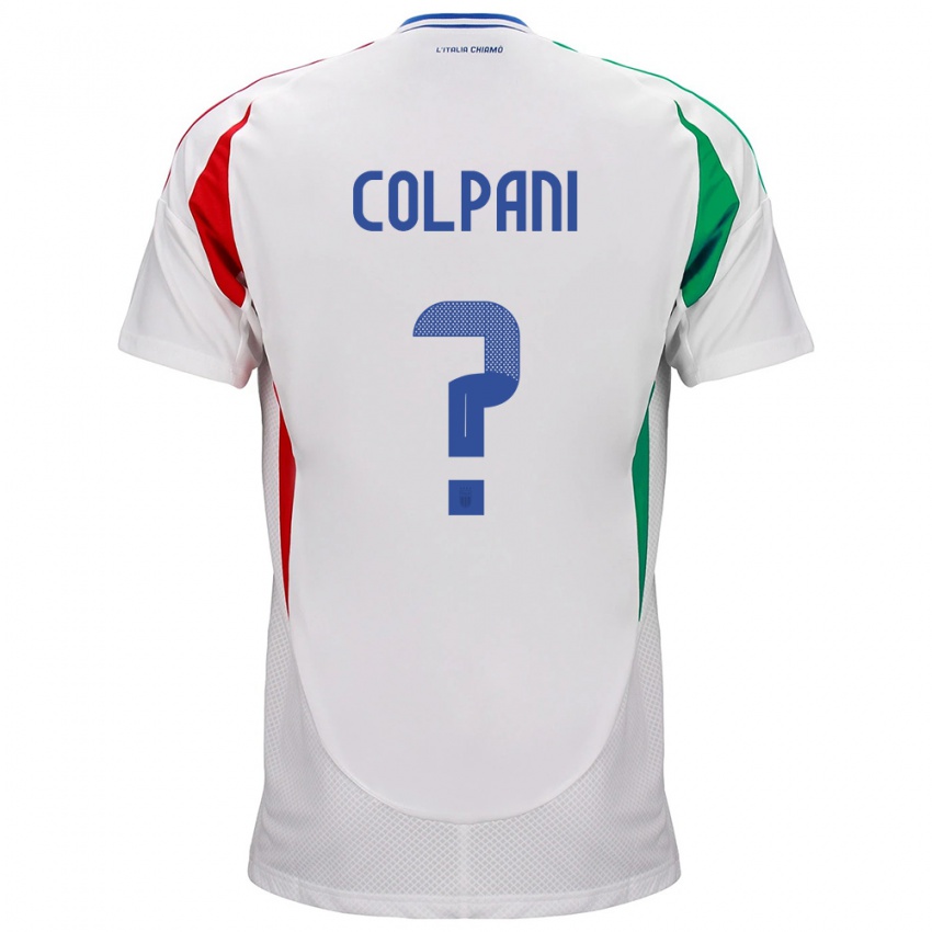 Mujer Camiseta Italia Andrea Colpani #0 Blanco 2ª Equipación 24-26 La Camisa Perú