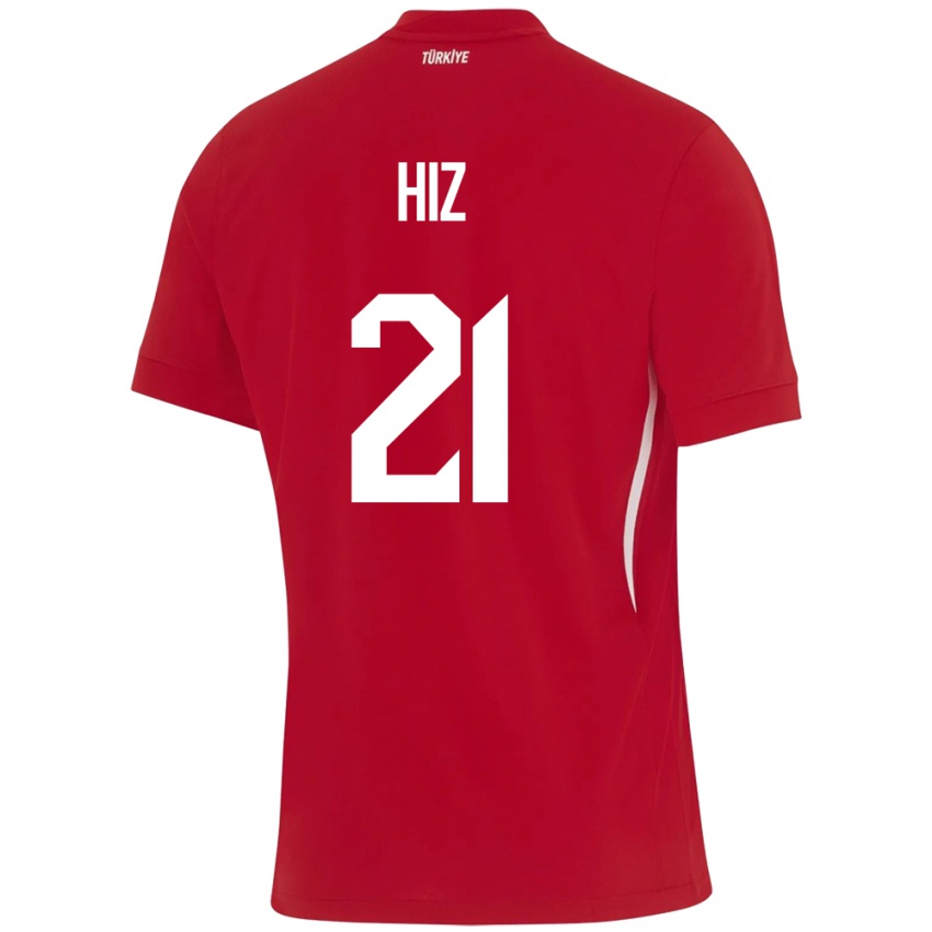 Mujer Camiseta Turquía Gülbin Hız #21 Rojo 2ª Equipación 24-26 La Camisa Perú