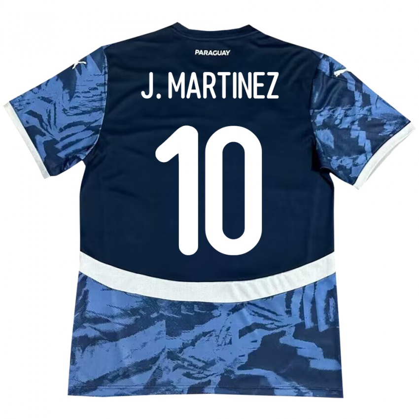 Mujer Camiseta Paraguay Jessica Martínez #10 Azul 2ª Equipación 24-26 La Camisa Perú