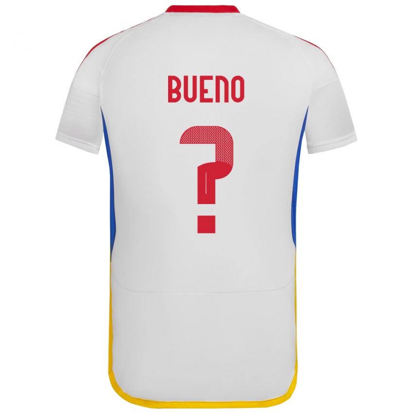 Mujer Camiseta Venezuela Jesús Bueno #0 Blanco 2ª Equipación 24-26 La Camisa Perú