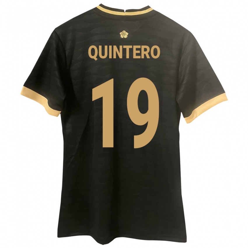 Mujer Camiseta Panamá Alberto Quintero #19 Negro 2ª Equipación 24-26 La Camisa Perú