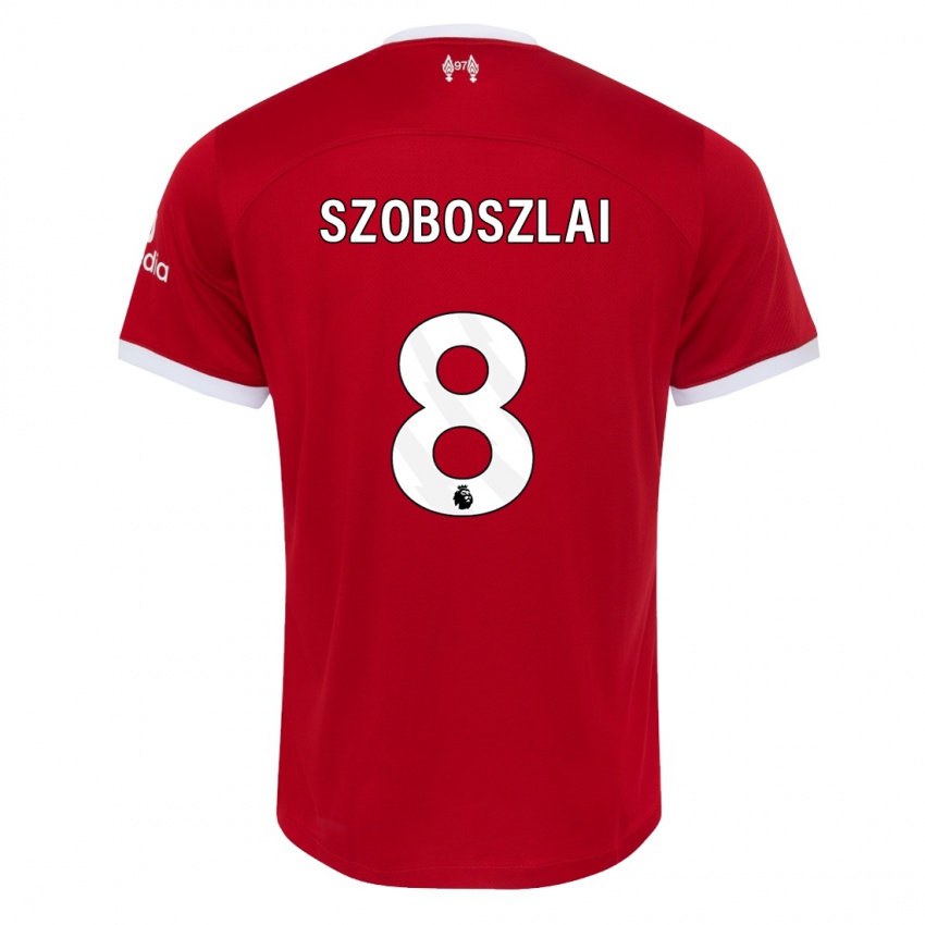 Niño Camiseta Dominik Szoboszlai #8 Rojo 1ª Equipación 2023/24 La Camisa Perú