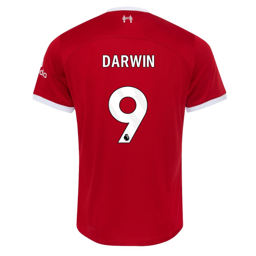 Niño Camiseta Darwin Nunez #9 Rojo 1ª Equipación 2023/24 La Camisa Perú