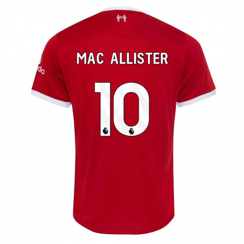 Niño Camiseta Alexis Mac Allister #10 Rojo 1ª Equipación 2023/24 La Camisa Perú