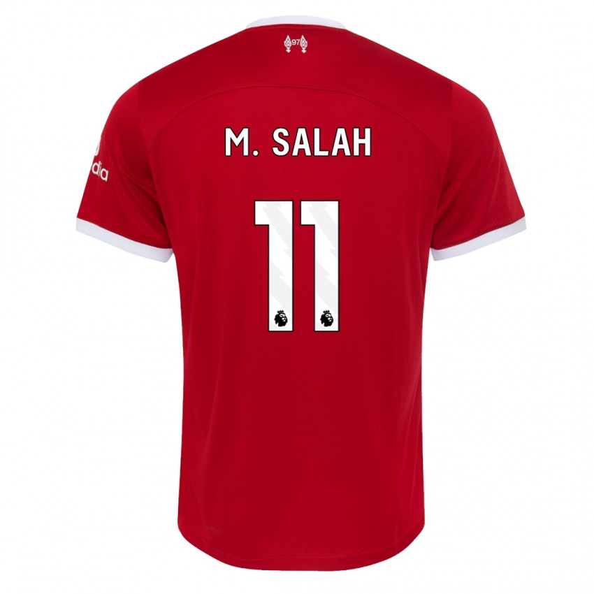 Niño Camiseta Mohamed Salah #11 Rojo 1ª Equipación 2023/24 La Camisa Perú