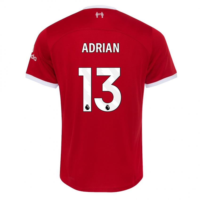 Niño Camiseta Adrian #13 Rojo 1ª Equipación 2023/24 La Camisa Perú