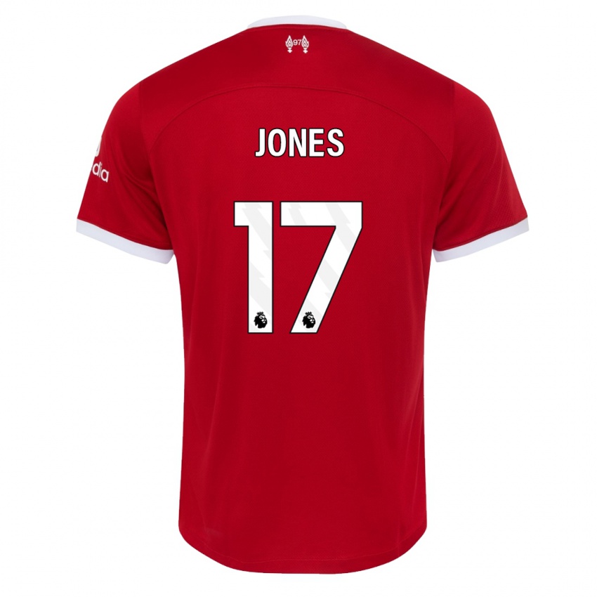 Niño Camiseta Curtis Jones #17 Rojo 1ª Equipación 2023/24 La Camisa Perú