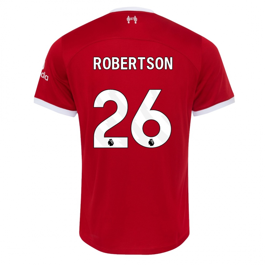 Niño Camiseta Andrew Robertson #26 Rojo 1ª Equipación 2023/24 La Camisa Perú