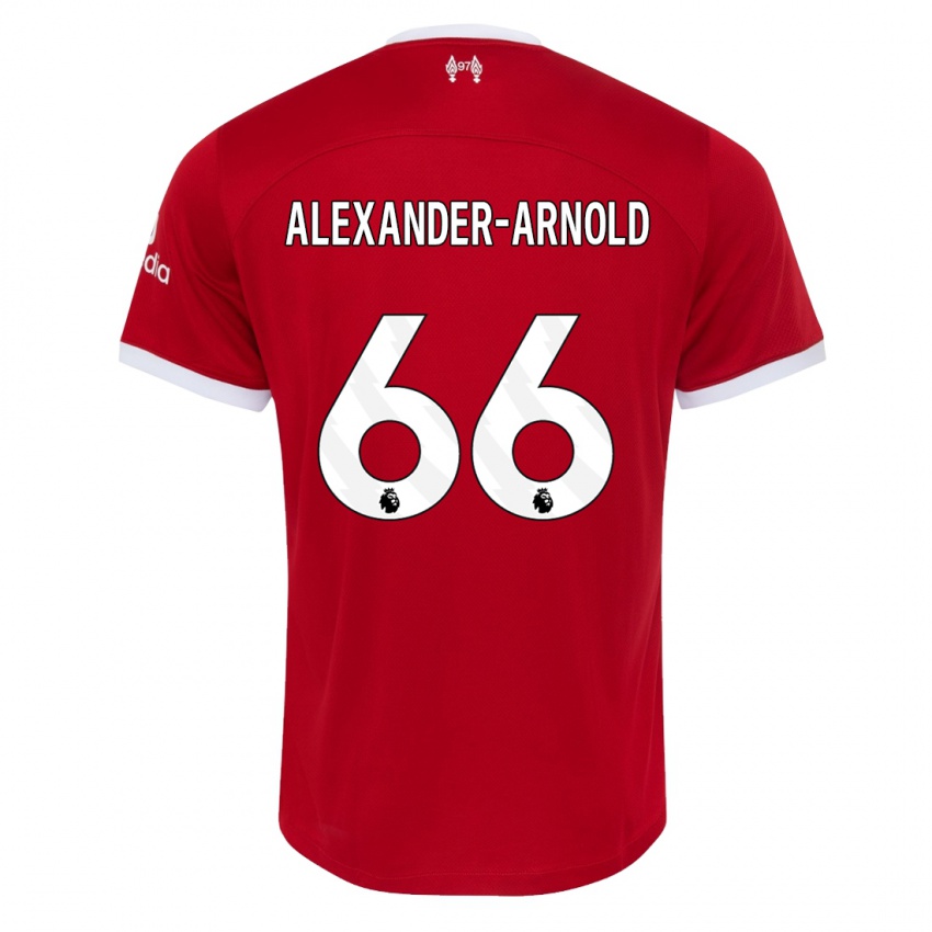 Niño Camiseta Trent Alexander-Arnold #66 Rojo 1ª Equipación 2023/24 La Camisa Perú