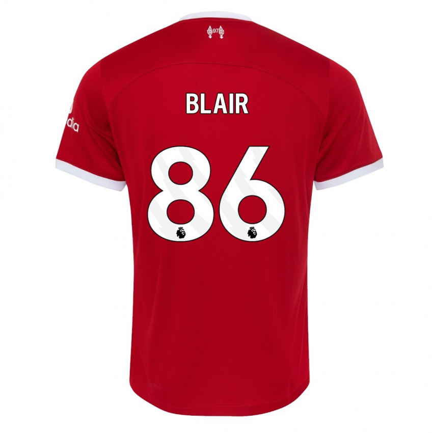 Niño Camiseta Harvey Blair #86 Rojo 1ª Equipación 2023/24 La Camisa Perú