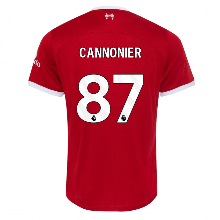 Niño Camiseta Oakley Cannonier #87 Rojo 1ª Equipación 2023/24 La Camisa Perú