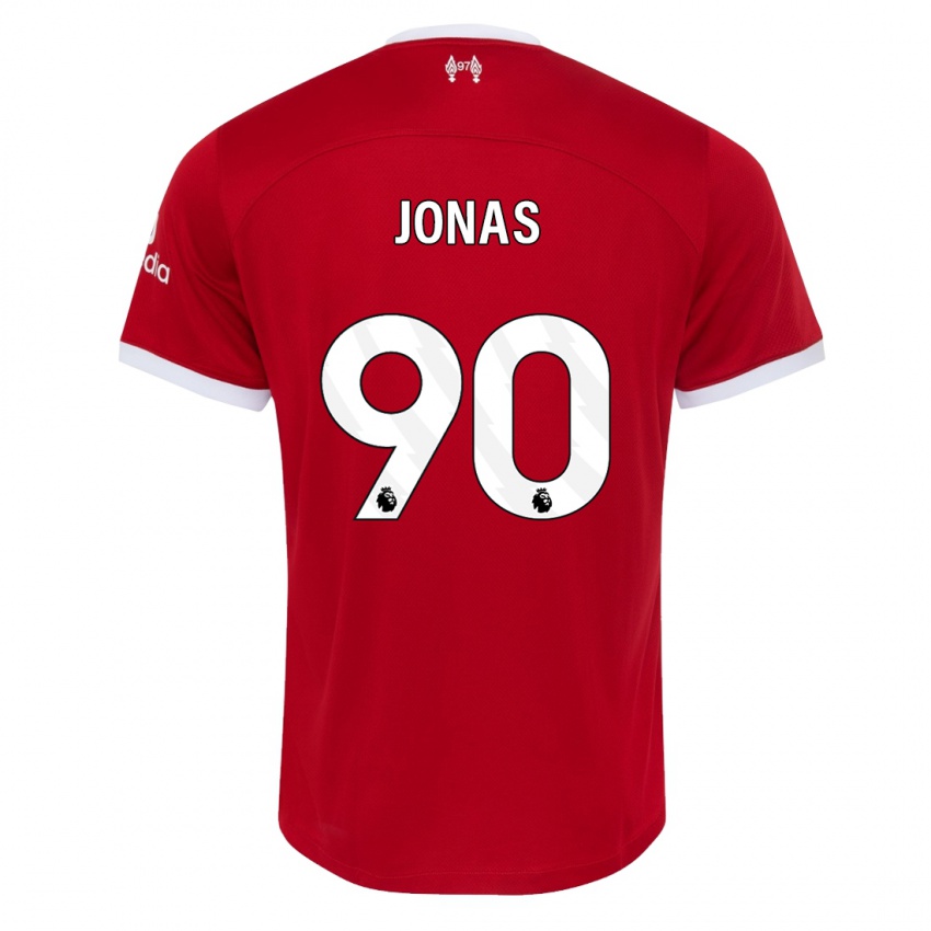 Niño Camiseta Lee Jonas #90 Rojo 1ª Equipación 2023/24 La Camisa Perú